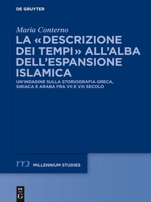 cover image of La "descrizione dei tempi" all'alba dell'espansione islamica